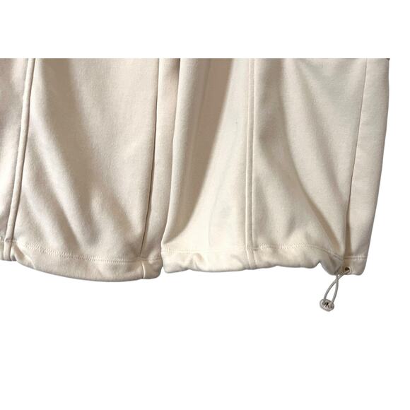 Lazy Sunday Cargo Jogger Sweatpants Women L Ivory Drawstring Waist Comfort - Picture 4 of 7